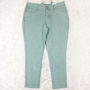 Vanity Womens Jeans High Rise Ankle Skinny Blue Denim Harlow Slim Stretch 31 New